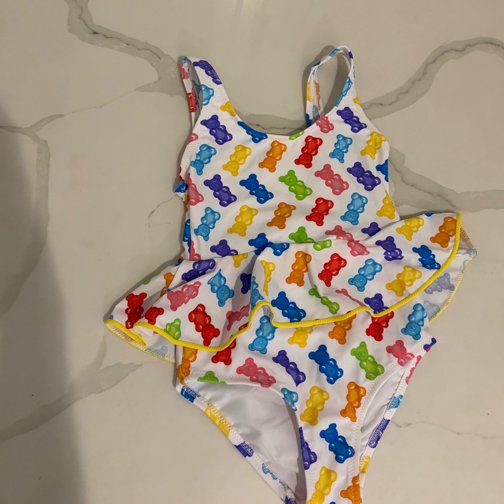 Nessi Byrd Girls Gummy Bear Print Swimsuit (UV50) – NWT